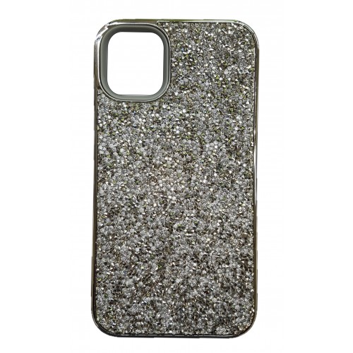iP12ProMax Glitter Bling Case Silver